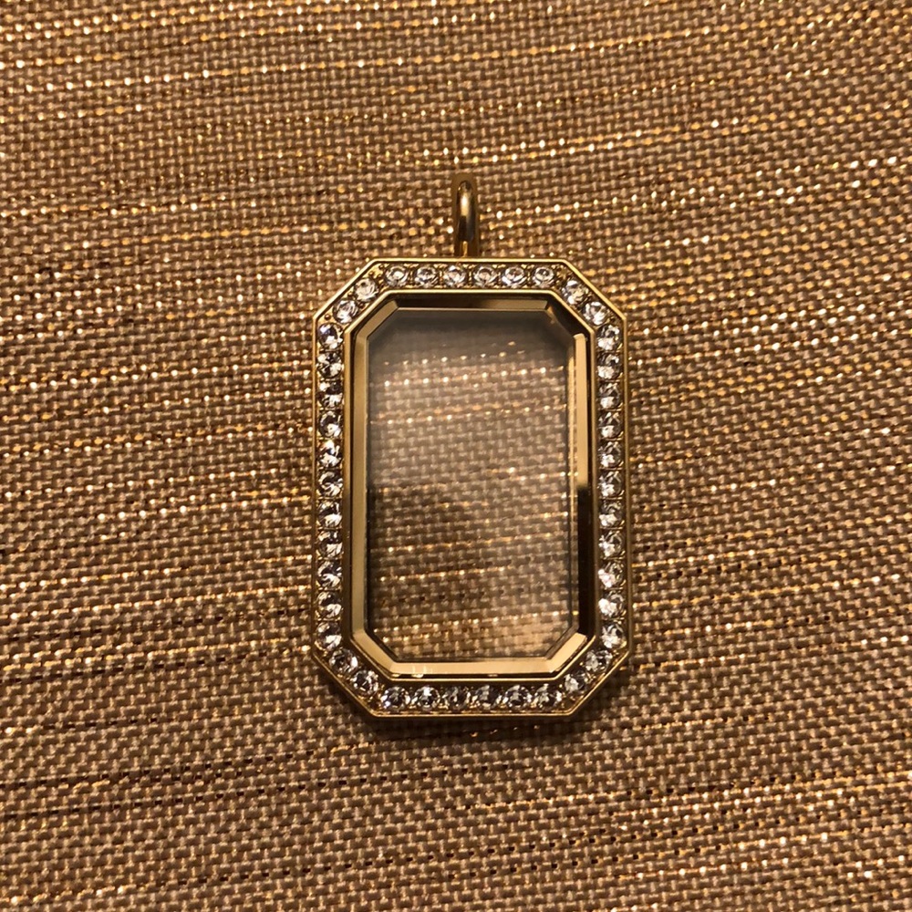 Origami Owl Gold Heritage Locket with Crystals